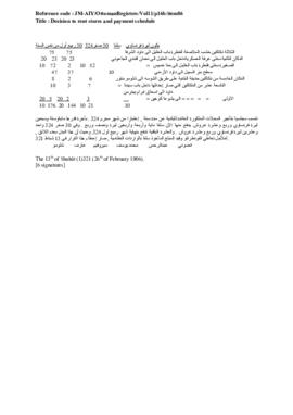 Decision to rent out stores and payment schedule, 26 February 1906 (Gregorian calendar) - 13 Shub...