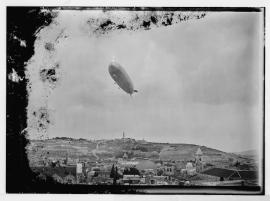 Zeppelin [i.e., Graf Zeppelin] over Jerusalem