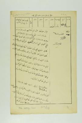 Dosya 57, Gömlek 24, February 11, 1911 (Gregorian calendar) - 29 Kânûn-ı Sânî 1326 (Ottoman fisca...