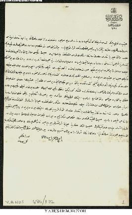 Dosya 486, Gömlek 177, May 5, 1905 (Gregorian calendar) - 30 Safer 1323 (Ottoman calendar)