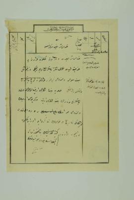 Dosya 609, Gömlek 51, no Gregorian date - 4 Haziran 1323 (Ottoman fiscal calendar (Rumi)