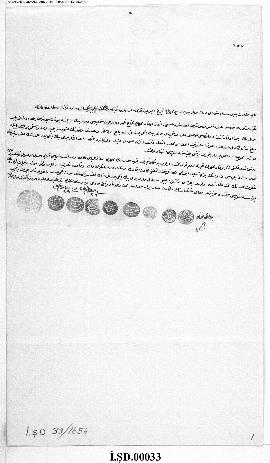 Dosya 33, Gömlek 1654, March 21, 1877 (Gregorian calendar) - 6 Rebinlevvel 1294 (Ottoman religiou...