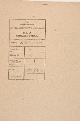 Dosya 381, Gömlek 18, May 6, 1867 (Gregorian calendar) - 2 Muharrem 1284 (Ottoman calendar)