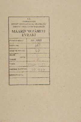 Dosya 663, Gömlek 47, August 30, 1902 (Gregorian calendar) - 25 Cemaziyelahir 1320 (Ottoman relig...