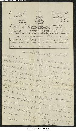 Dosya 235, Gömlek 15, October 5, 1902 (Gregorian calendar) - 3 Recep 1320 (Ottoman calendar)