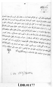 Dosya 1177, Gömlek 92004, April 29, 1890 (Gregorian calendar) - 10 Ramazan 1307 (Ottoman religiou...