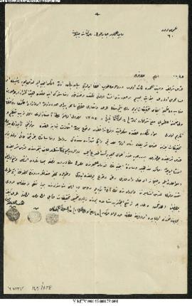 Dosya 145, Gömlek 178, September 6, 1896 (Gregorian calendar) - 28 Rebinlevvel 1314 (Ottoman cale...