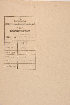 Dosya 382, Gömlek 65, May 21, 1867 (Gregorian calendar) - 17 Muharrem 1284 (Ottoman calendar)