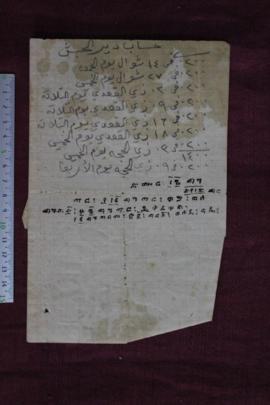 [Receipt] list of expenses and date