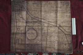 Map of Däbrä Gännät monastery in Jerusalem by Conrad Schick