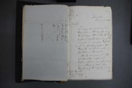 Dispatch Nr. 1 dated 7 January 1856, from James Finn, Consul to Georges Villiers, Foreign secretary