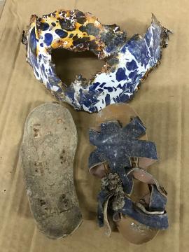 Photograph of a child's shoe