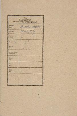 Dosya 21, Gömlek 25, May 16, 1850 (Gregorian calendar) - 4 Recep 1266 (Ottoman calendar)